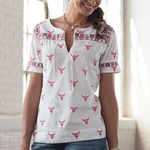 Ryan Michael Short Sleeve Womens Top A113